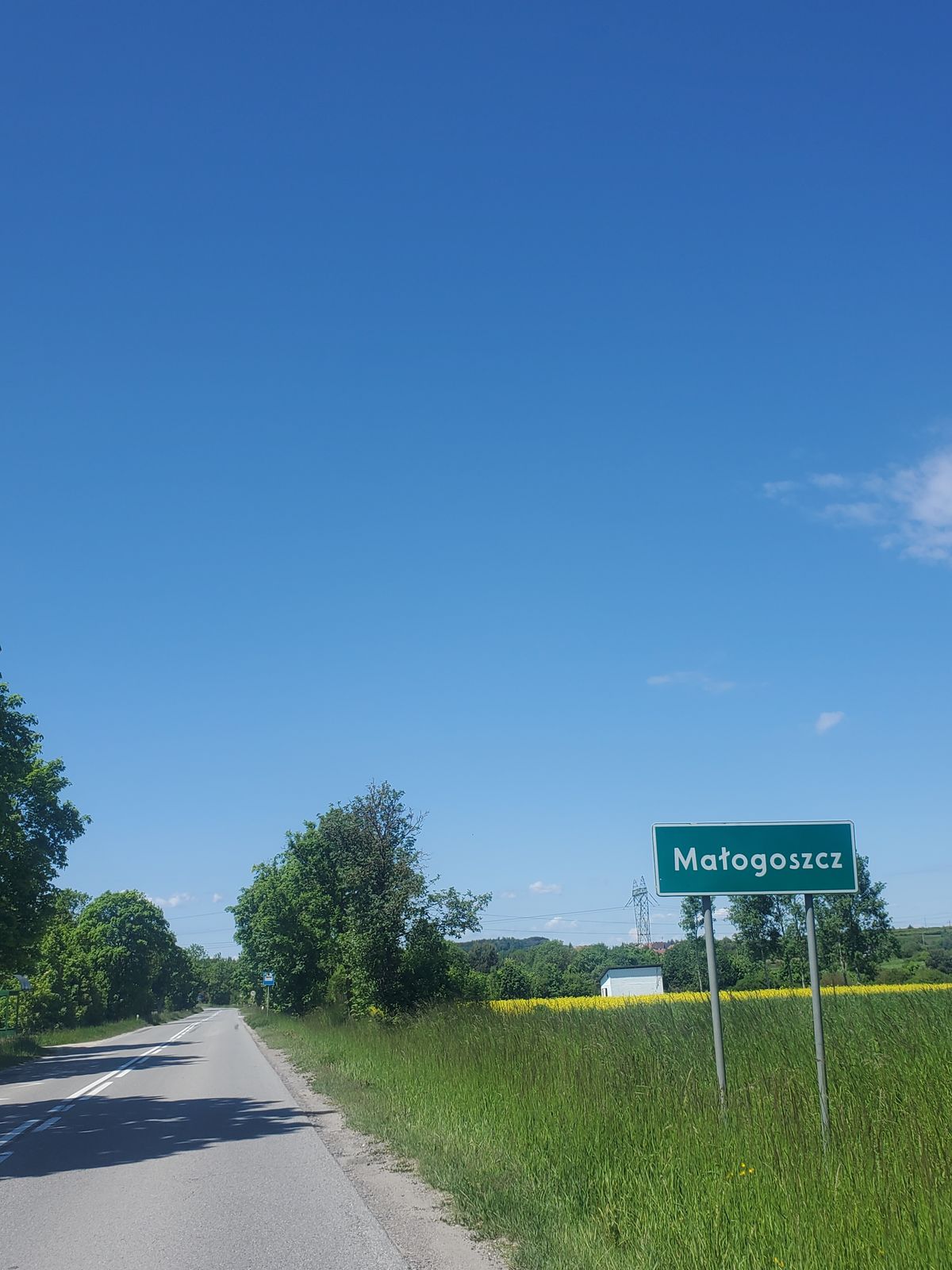 Małogoszcz town sign